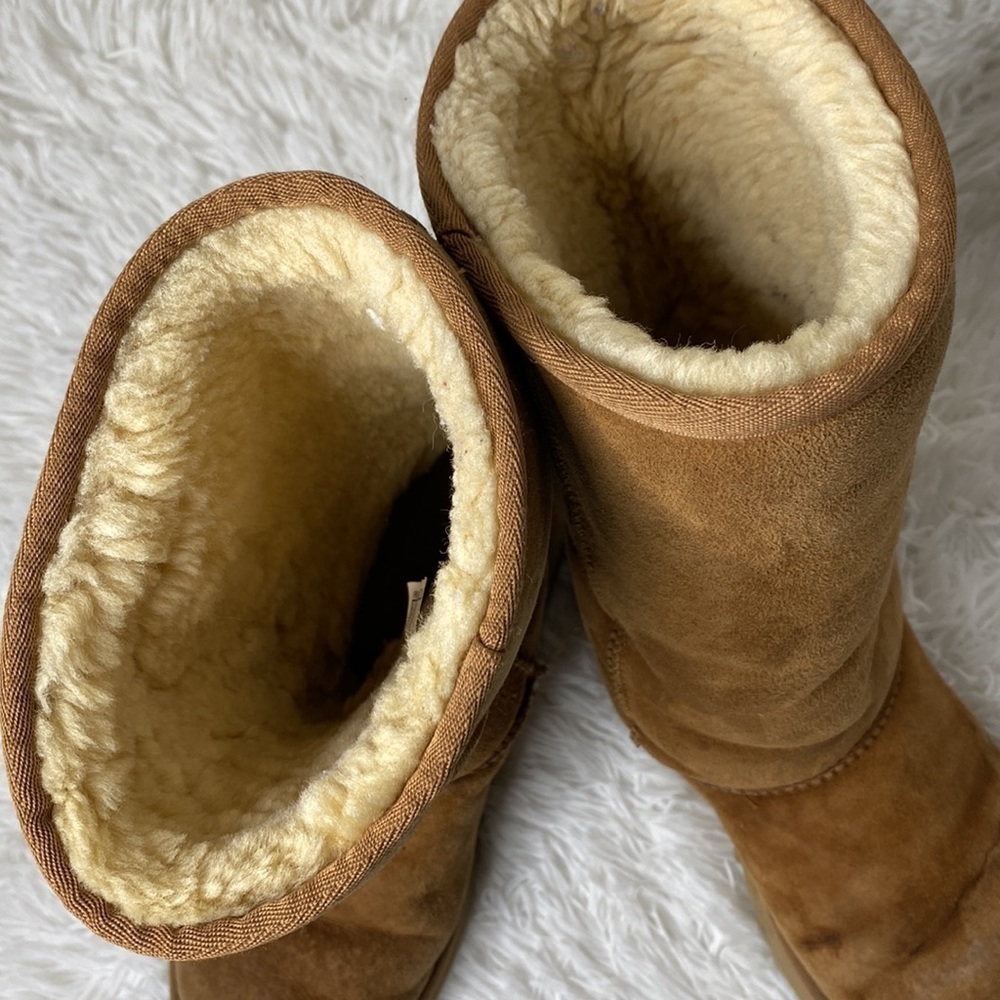 Ugg original tall leather sherpa chestnut boot - Picture 5 of 8